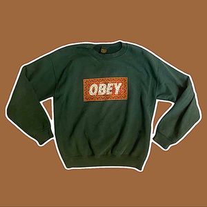 OBEY Unisex Crew Neck - Forest Green